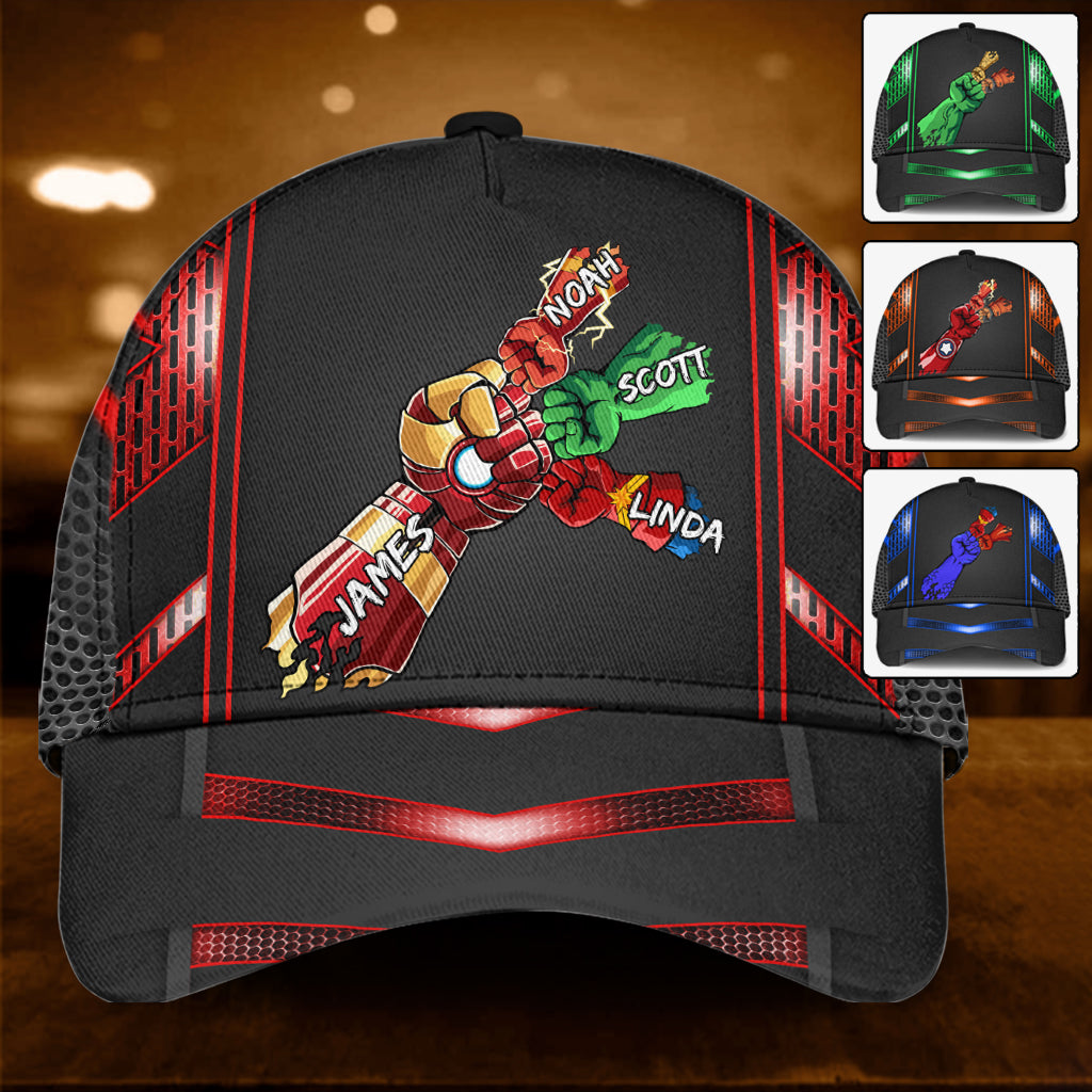 Daddy's Team My Dad My Hero - Personalized Father Classic Cap