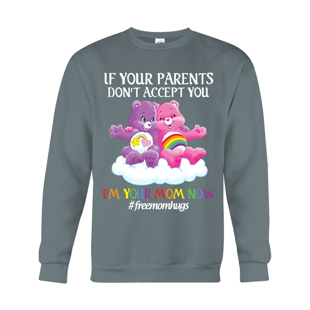 Free Mom Hugs - LGBT Support T-shirt And Hoodie