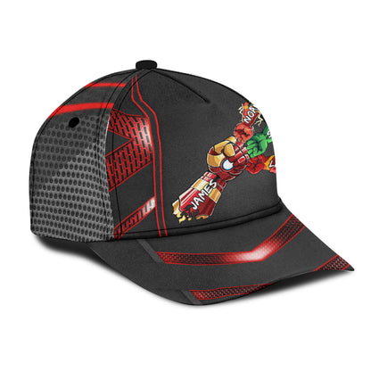 Daddy's Team My Dad My Hero - Personalized Father Classic Cap