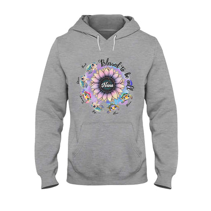 Blessed To Be Called Nana Any Title - Personalized Grandma T-shirt And Hoodie