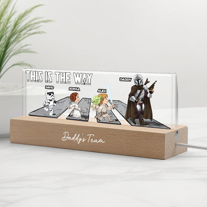 The Dadalorian This Is The Way - Personalized The Force Custom LED Night Light