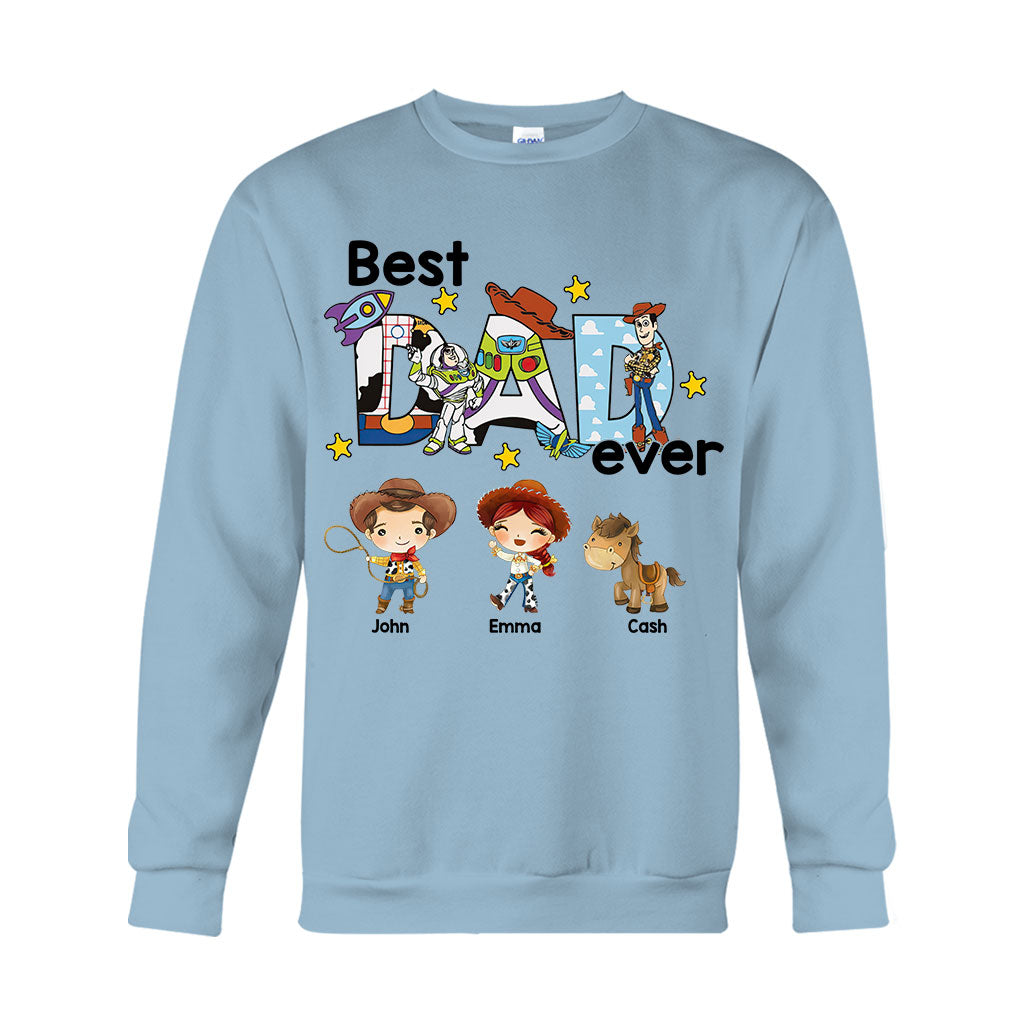 Best Dad Ever - Personalized Father T-shirt And Hoodie