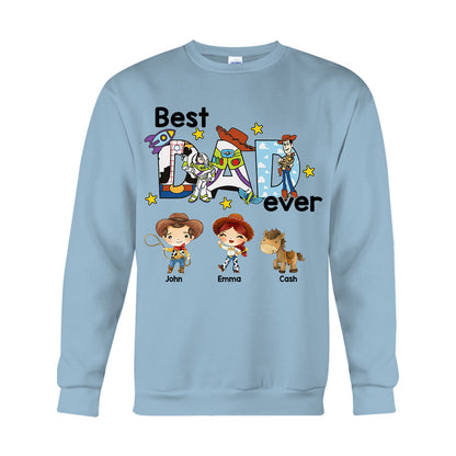 Best Dad Ever - Personalized Father T-shirt And Hoodie