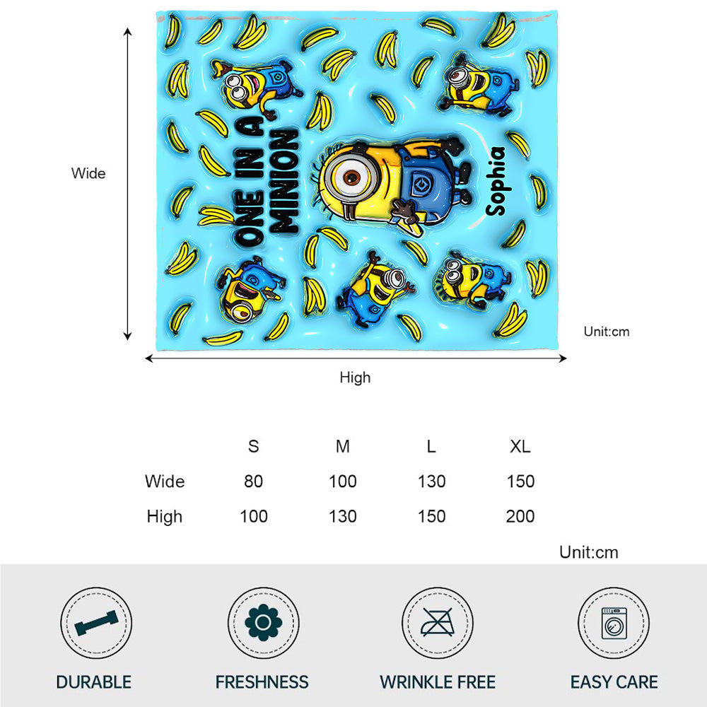 One In A Minion - Personalized Blanket