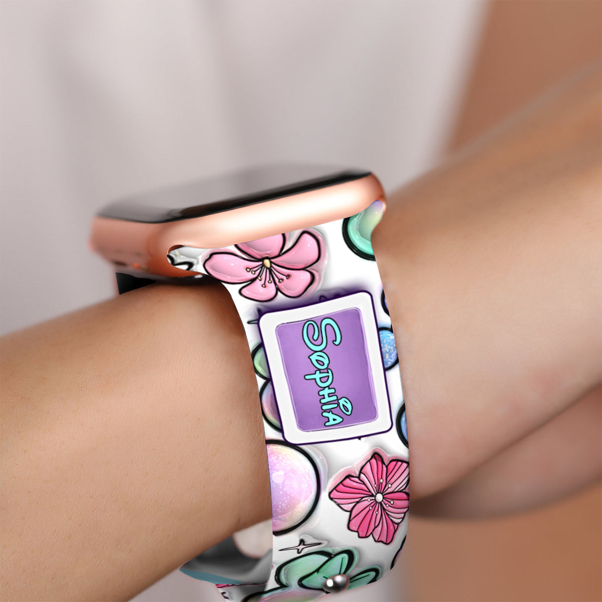 Puffy Mouse Ears - Personalized Mouse Apple Watch Band