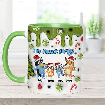 Merry Christmas - Personalized Family Accent Mug