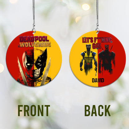 Let's F**king Go - Personalized The Psychopath Car Ornament