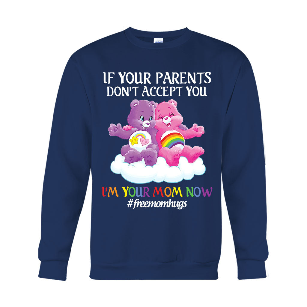 Free Mom Hugs - LGBT Support T-shirt And Hoodie
