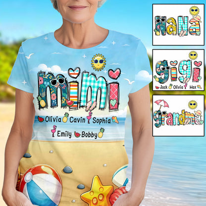 Grandma/ Mimi/ Nana... - Personalized Grandma All Over Shirt