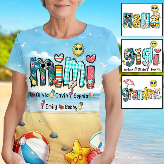 Grandma/ Mimi/ Nana... - Personalized Grandma All Over Shirt