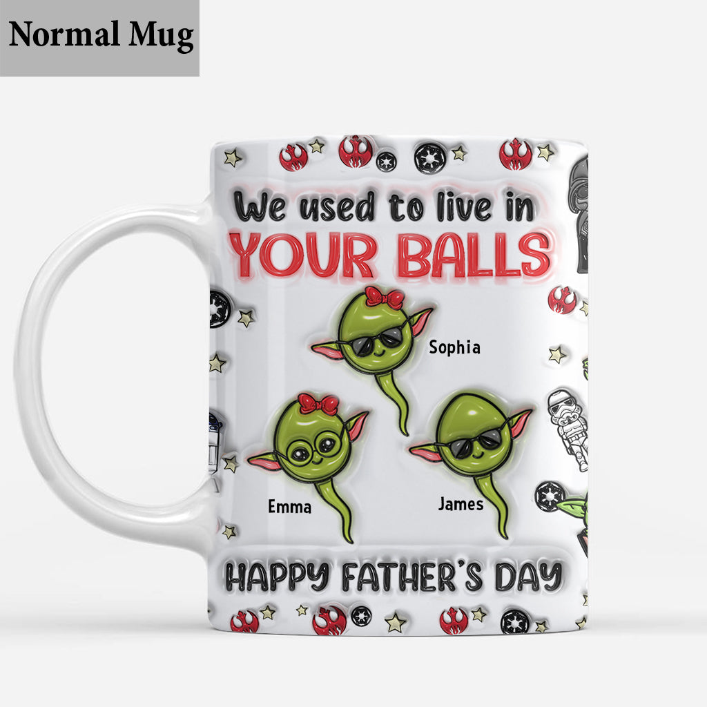 Chillin' In Your Ball Funny - Personalized The Force Mug