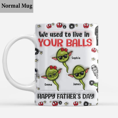 Chillin' In Your Ball Funny - Personalized The Force Mug