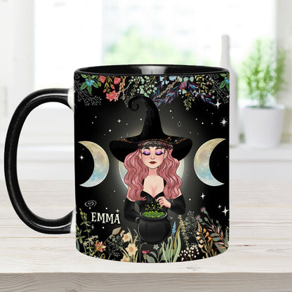 In A World Full of Princesses Be A Witch - Personalized Witch Accent Mug