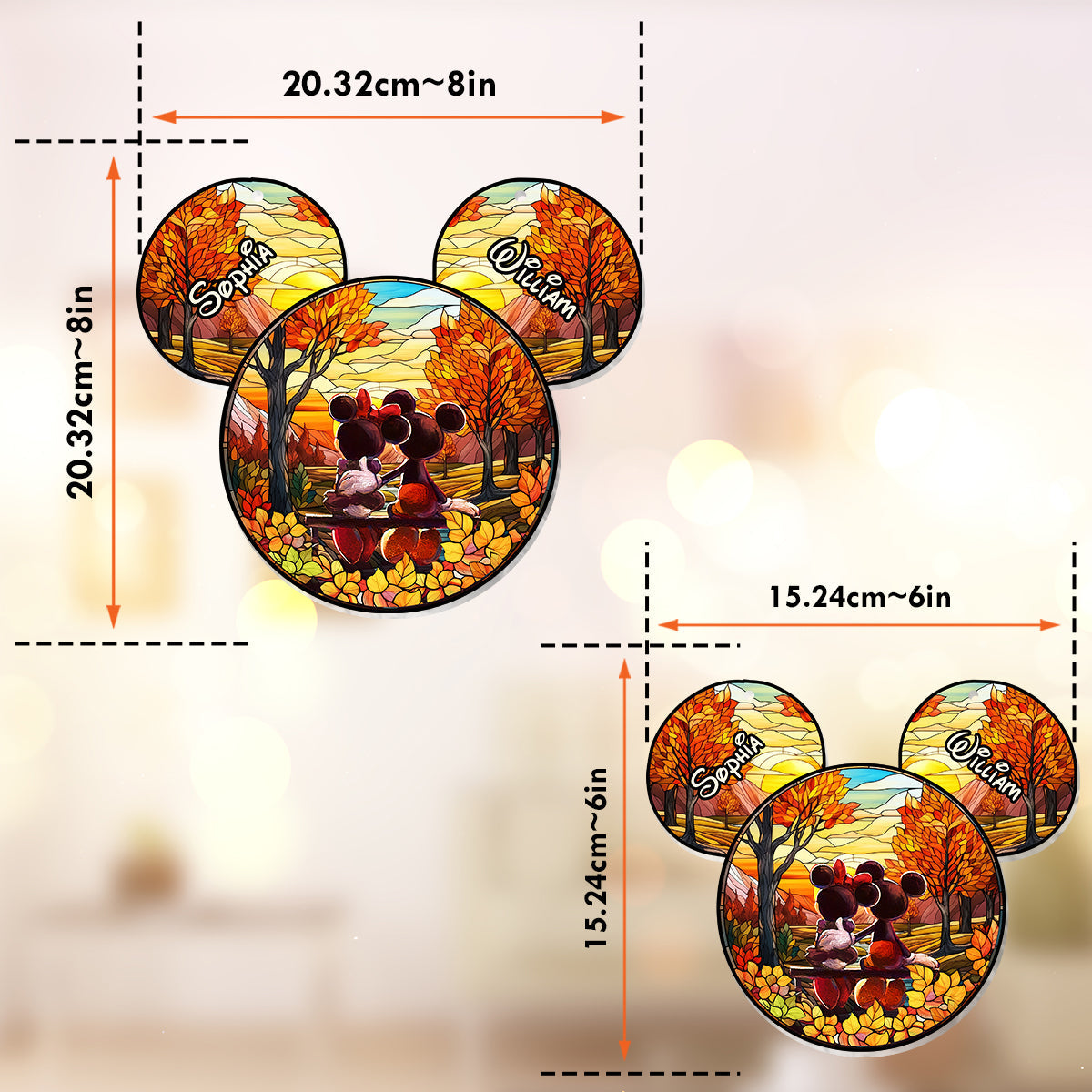 You And Me We Got This - Personalized Mouse Window Hanging Suncatcher Ornament