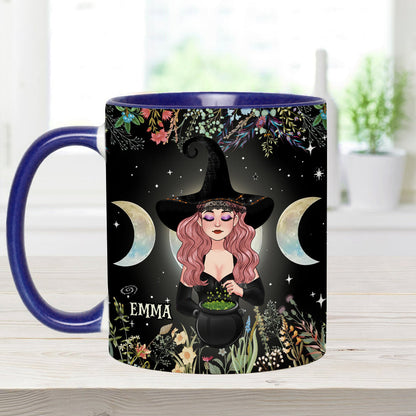 In A World Full of Princesses Be A Witch - Personalized Witch Accent Mug