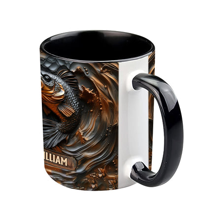 Fishing Lover - Personalized Fishing Accent Mug
