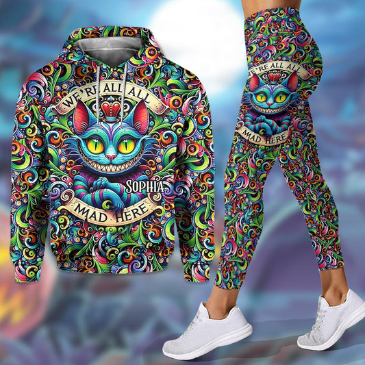 We're All Mad Here - Personalized Mouse Hoodie and Leggings