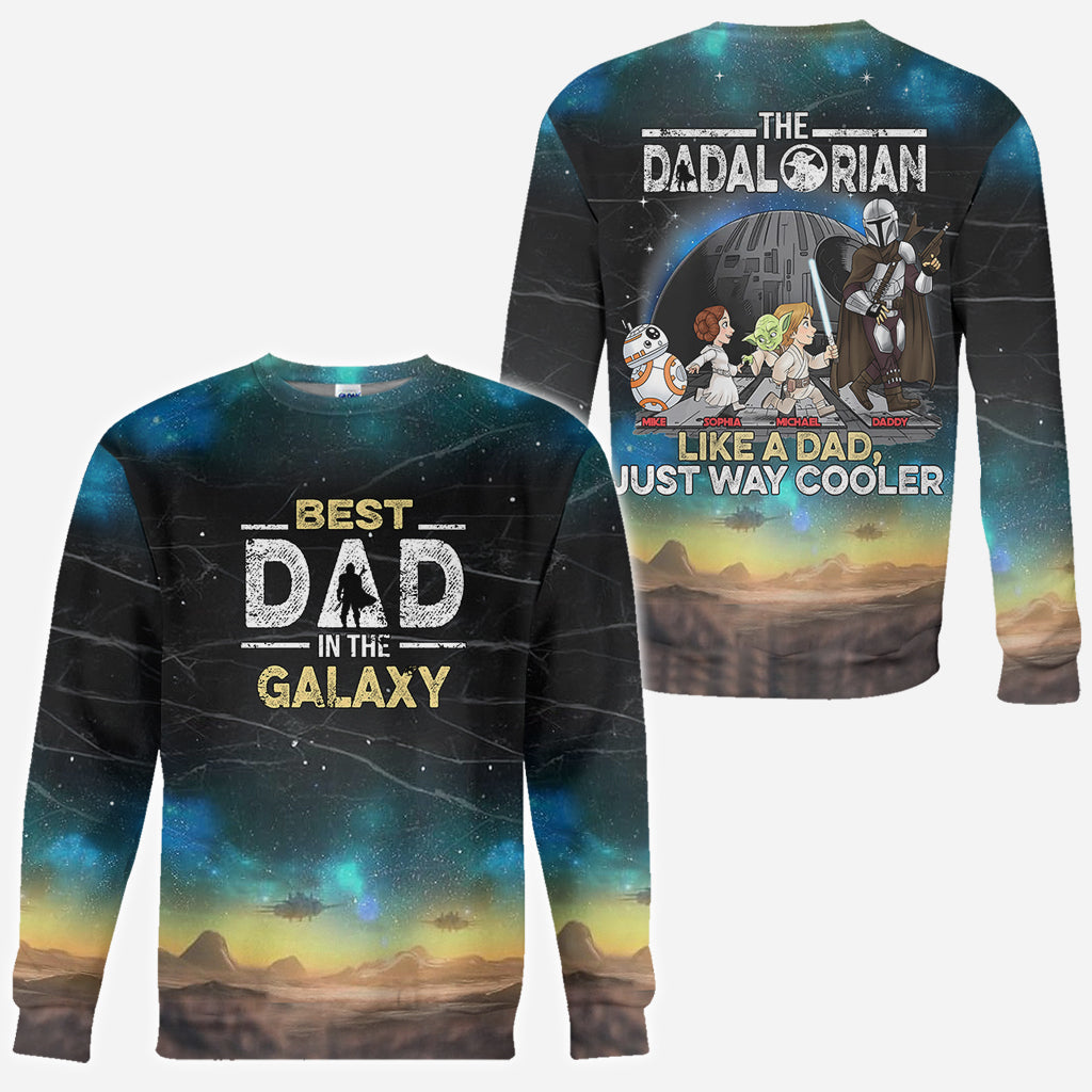 Best Dad In The Galaxy - Personalized The Force All Over Shirt