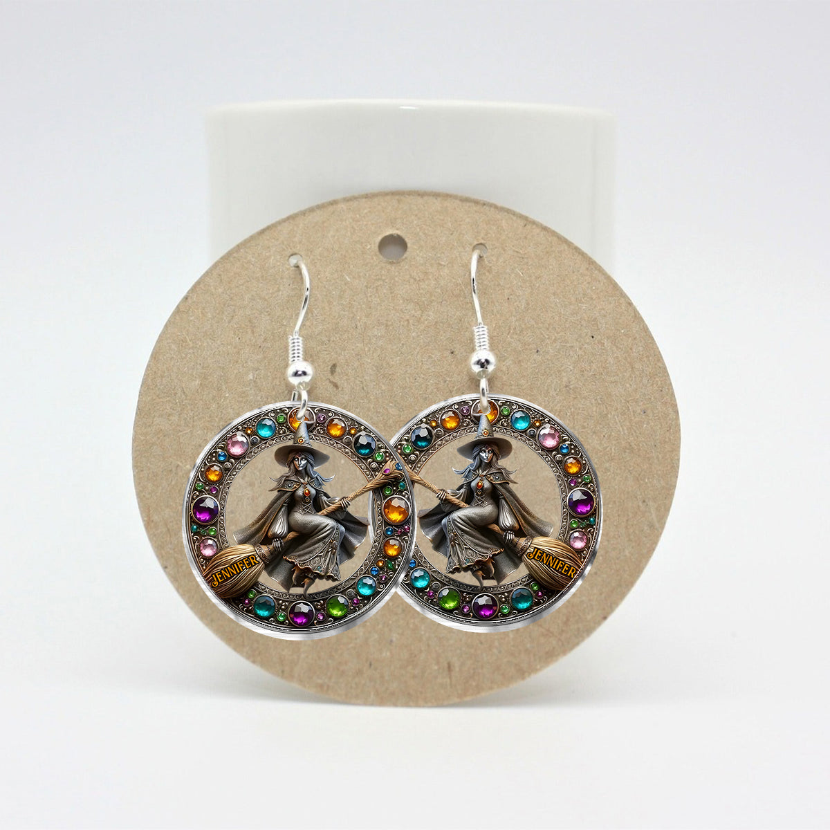 Beautiful Witch - Personalized Witch Earrings