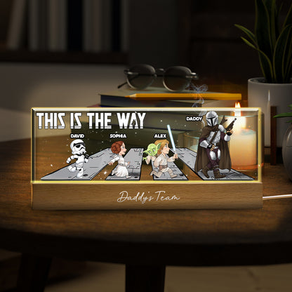 The Dadalorian This Is The Way - Personalized The Force Custom LED Night Light