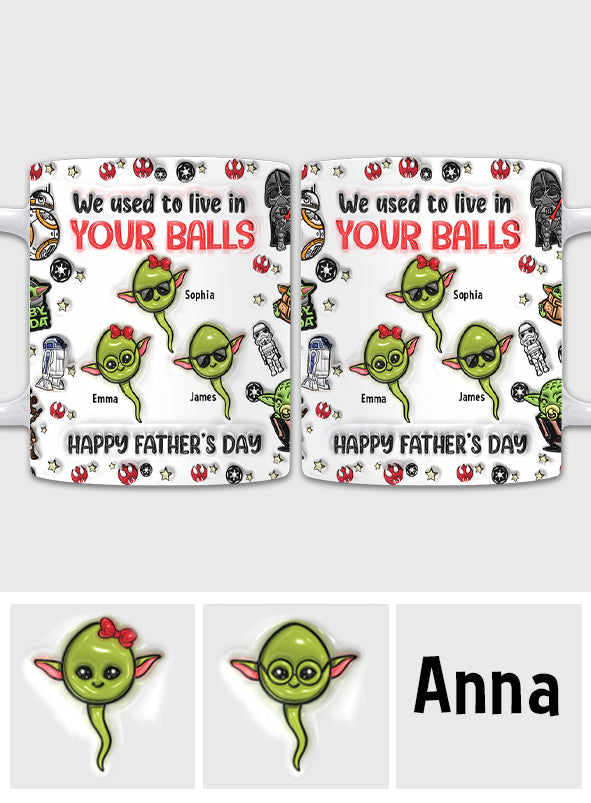Chillin' In Your Ball Funny - Personalized The Force Mug