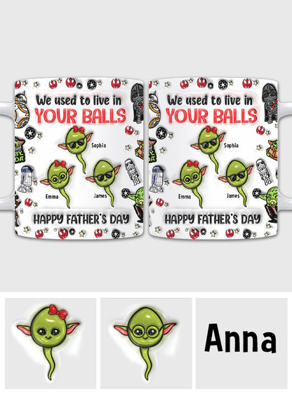 Chillin' In Your Ball Funny - Personalized The Force Mug