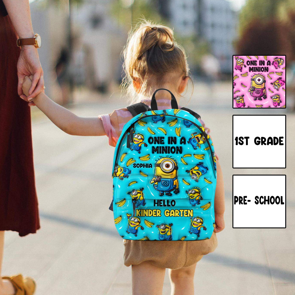 One In A Minion - Personalized Backpack