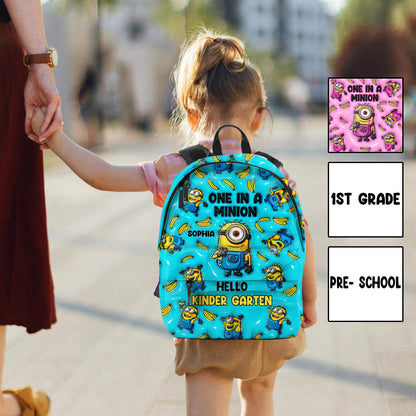 One In A Minion - Personalized Backpack