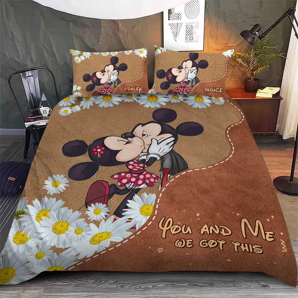 You And Me We Got This - Personalized Mouse Bedding Set