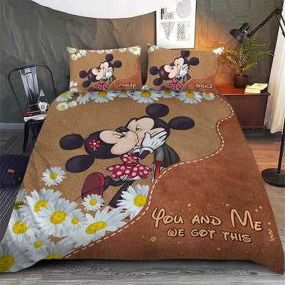 You And Me We Got This - Personalized Mouse Bedding Set