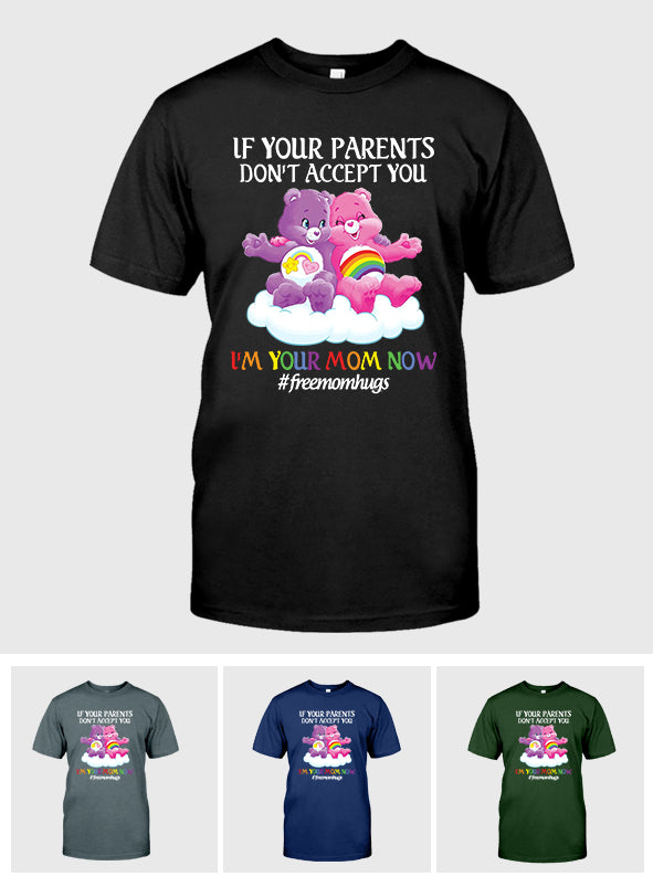 Free Mom Hugs - LGBT Support T-shirt And Hoodie