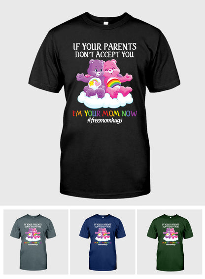 Free Mom Hugs - LGBT Support T-shirt And Hoodie