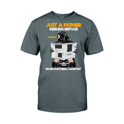 Just A Father Seeking Refuge In His Natural Habitat - Personalized The Force T-shirt And Hoodie