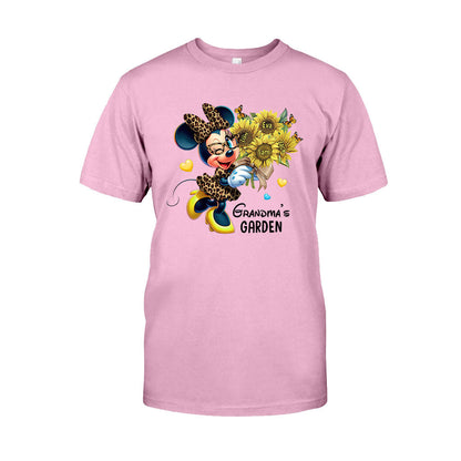 Grandma's Mom's Garden Custom Any Title - Personalized Mouse T-shirt And Hoodie