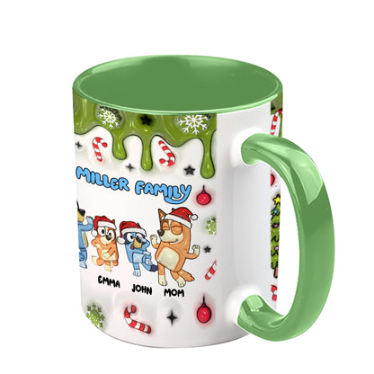 Merry Christmas - Personalized Family Accent Mug