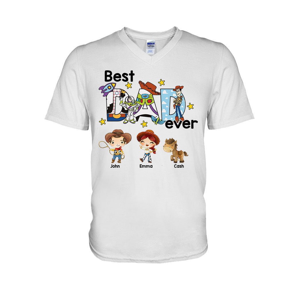 Best Dad Ever - Personalized Father T-shirt And Hoodie