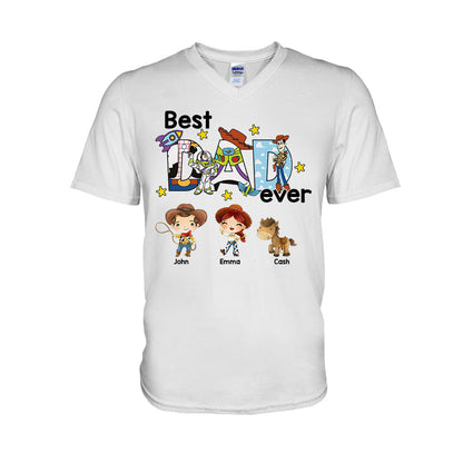Best Dad Ever - Personalized Father T-shirt And Hoodie