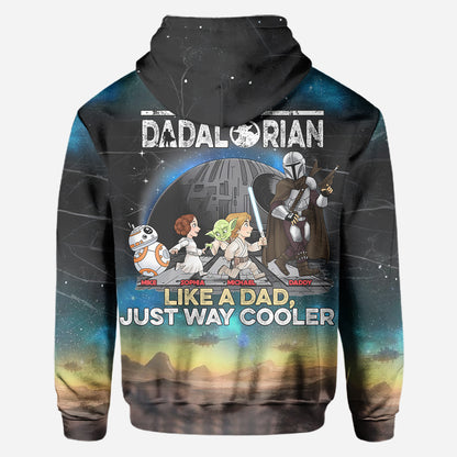 Best Dad In The Galaxy - Personalized The Force All Over Shirt