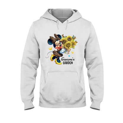 Grandma's Mom's Garden Custom Any Title - Personalized Mouse T-shirt And Hoodie
