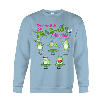 My Grandkids Are Toad-ally - Personalized Grandma T-shirt And Hoodie