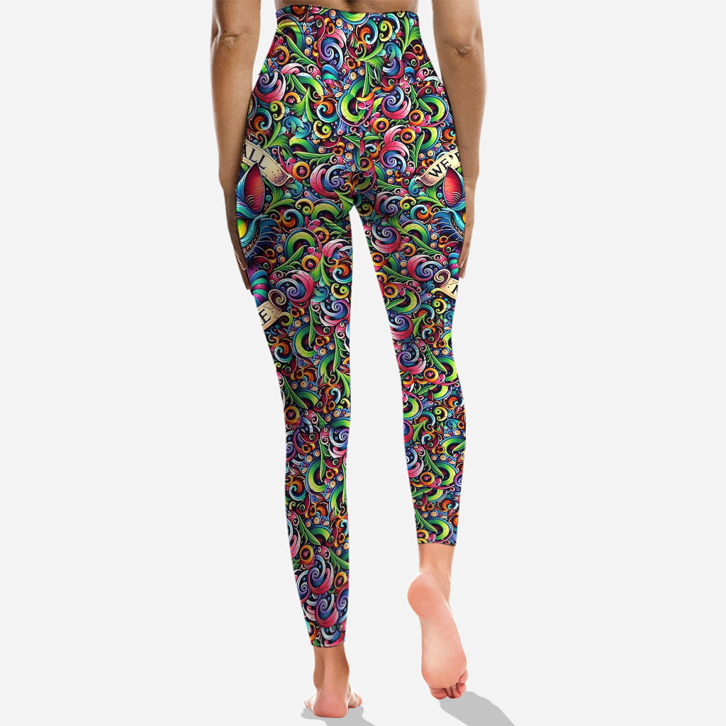 We're All Mad Here - Personalized Mouse Hoodie and Leggings