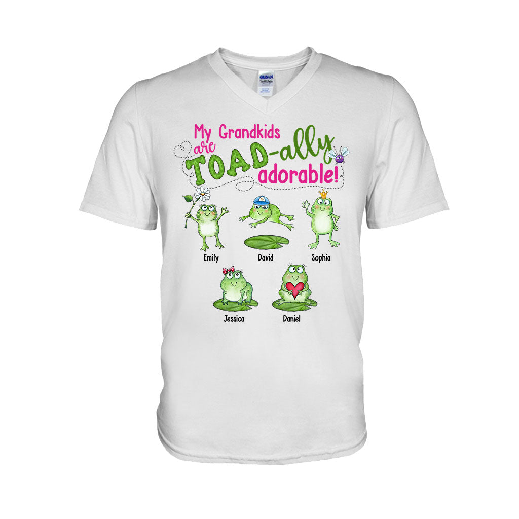 My Grandkids Are Toad-ally - Personalized Grandma T-shirt And Hoodie