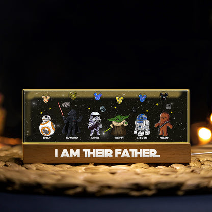 I Am Their Father - Personalized Father Custom LED Night Light