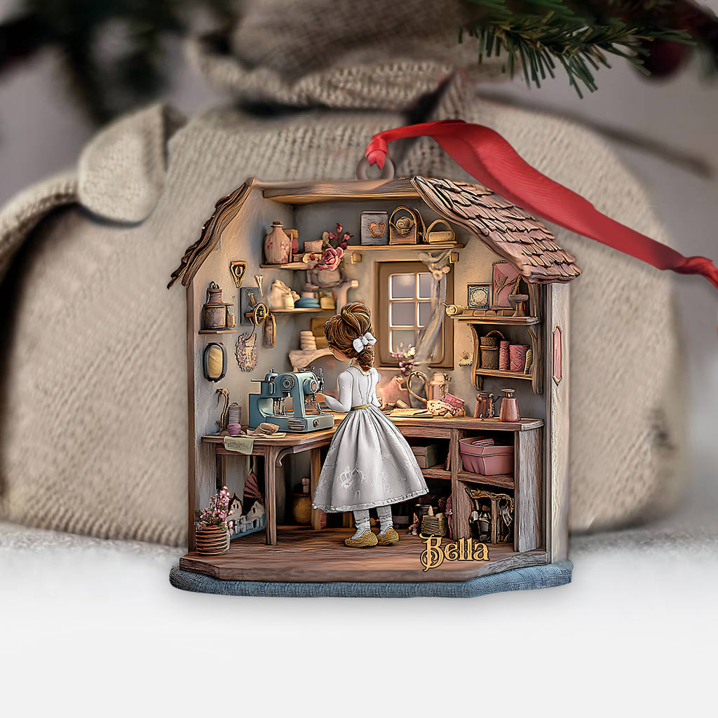 My Happy Place - Personalized Sewing Ornament