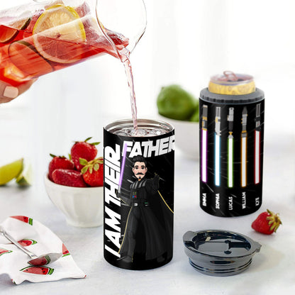 I Am Their Father - Personalized Father Can Cooler