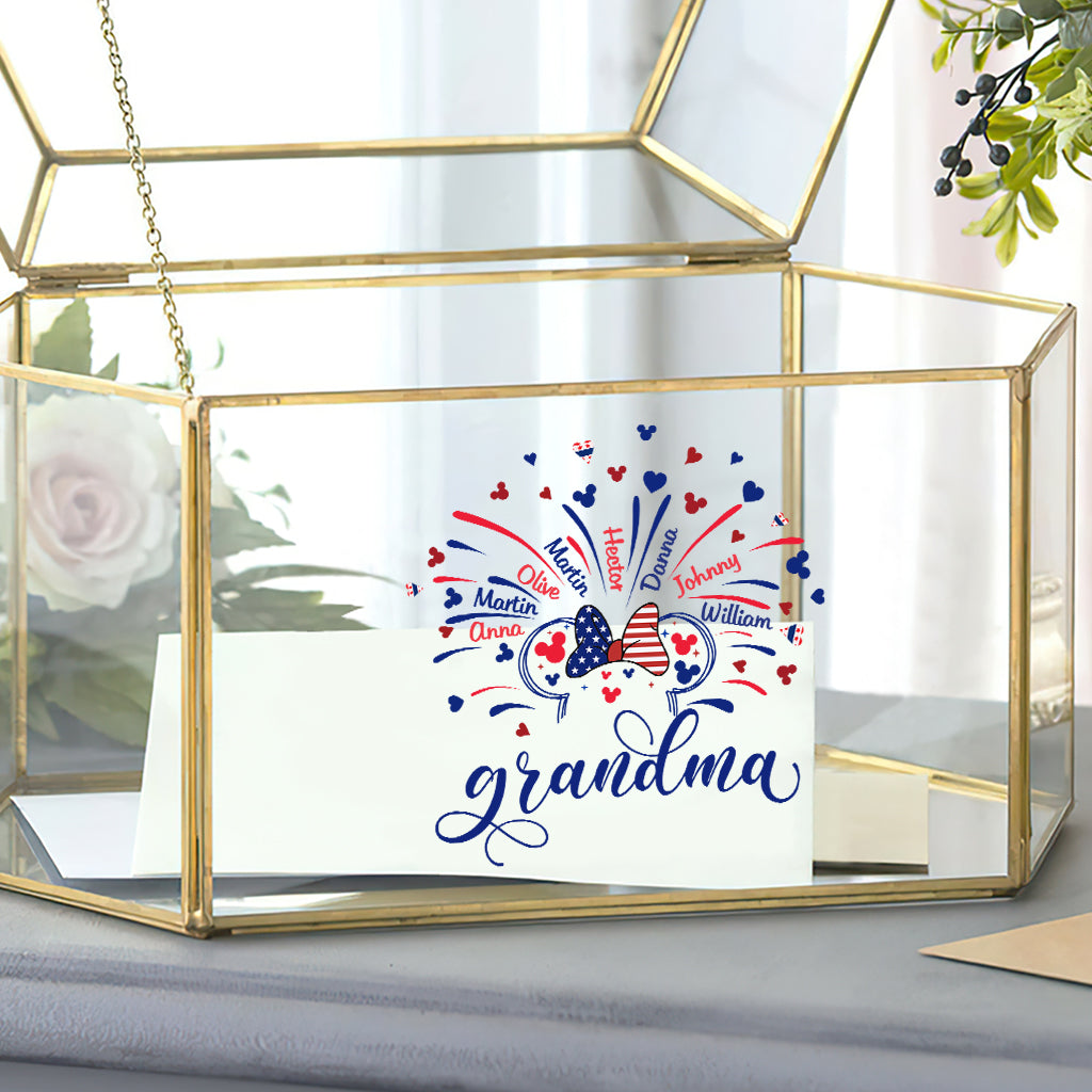 Firework Grandma - Personalized Mouse Decal Full