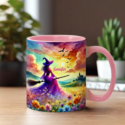 Beautiful Witch - Personalized Witch Accent Mug