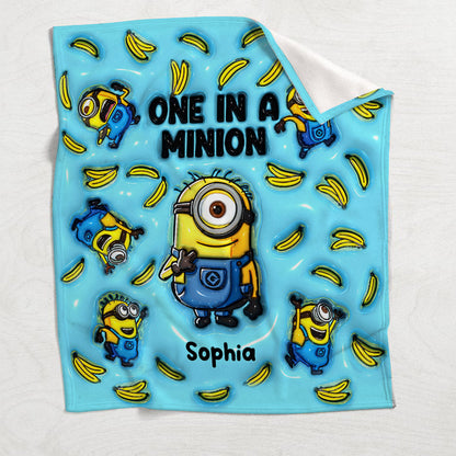 One In A Minion - Personalized Blanket