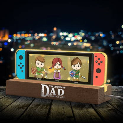 The Legend Of Dad - Personalized The Hero's Legend Custom LED Night Light