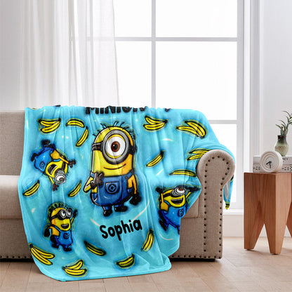 One In A Minion - Personalized Blanket